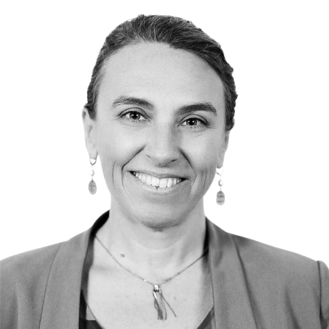 Black & white headshot of Sally